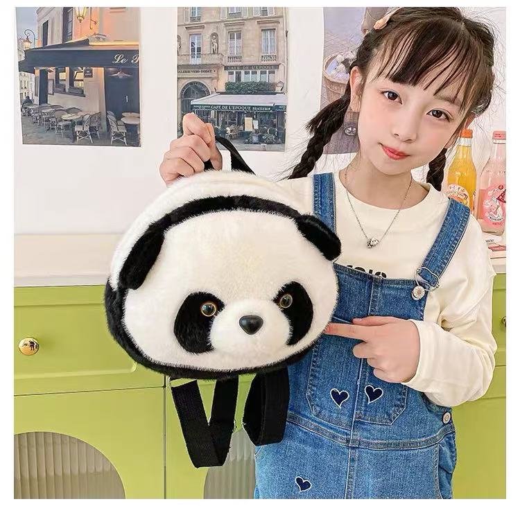 Mochila Panda, con Cabeza de Panda Grande, 11''