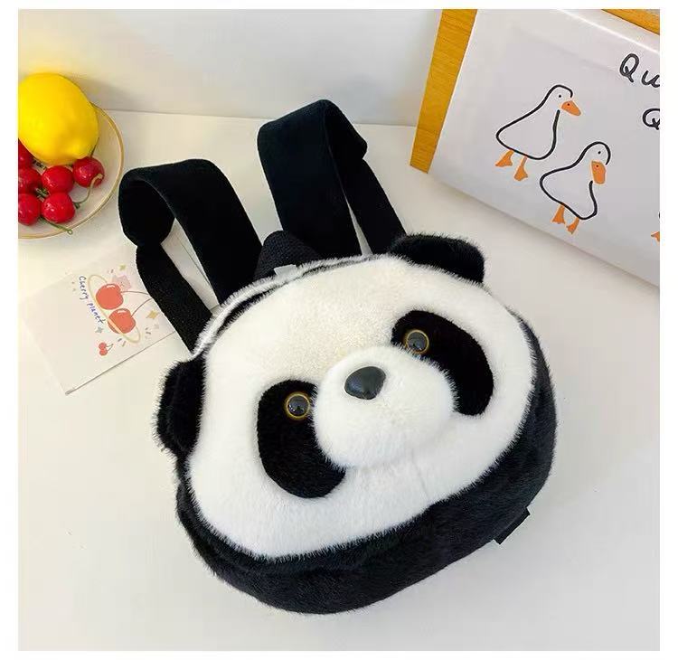 Mochila Panda, con Cabeza de Panda Grande, 11''