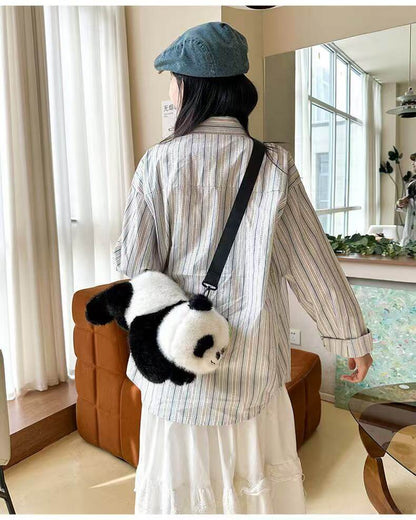 Qizai Panda Bag, Huahua Panda Bag with Fortune Mark