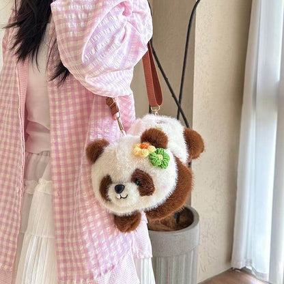 Qizai Panda Bag, Huahua Panda Bag with Fortune Mark