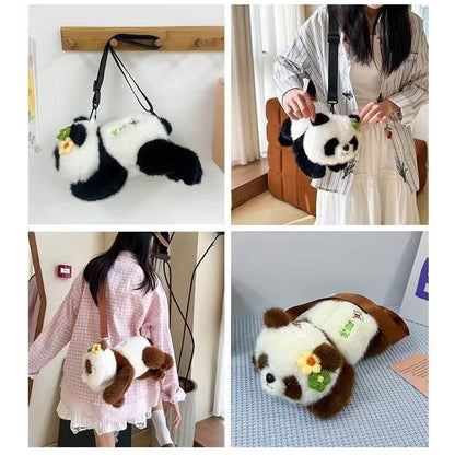 Qizai Panda Bag, Huahua Panda Bag with Fortune Mark
