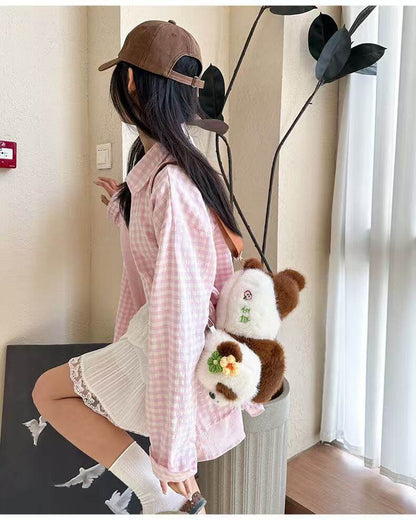 Qizai Panda Bag, Huahua Panda Bag with Fortune Mark