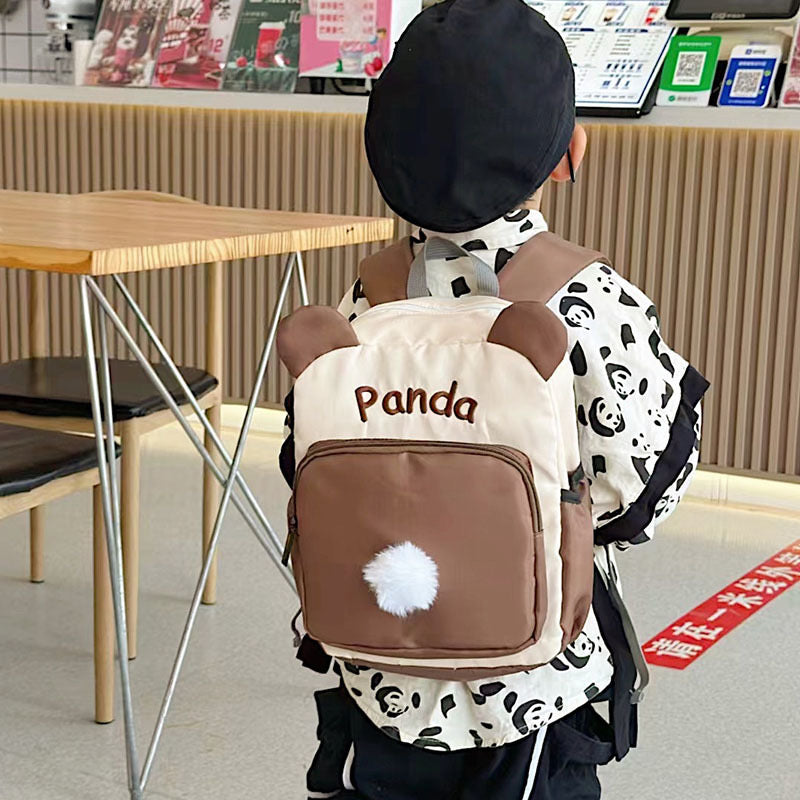 Mochila Panda: Linda mochila con orejas de panda en 3D para niños en 4 colores