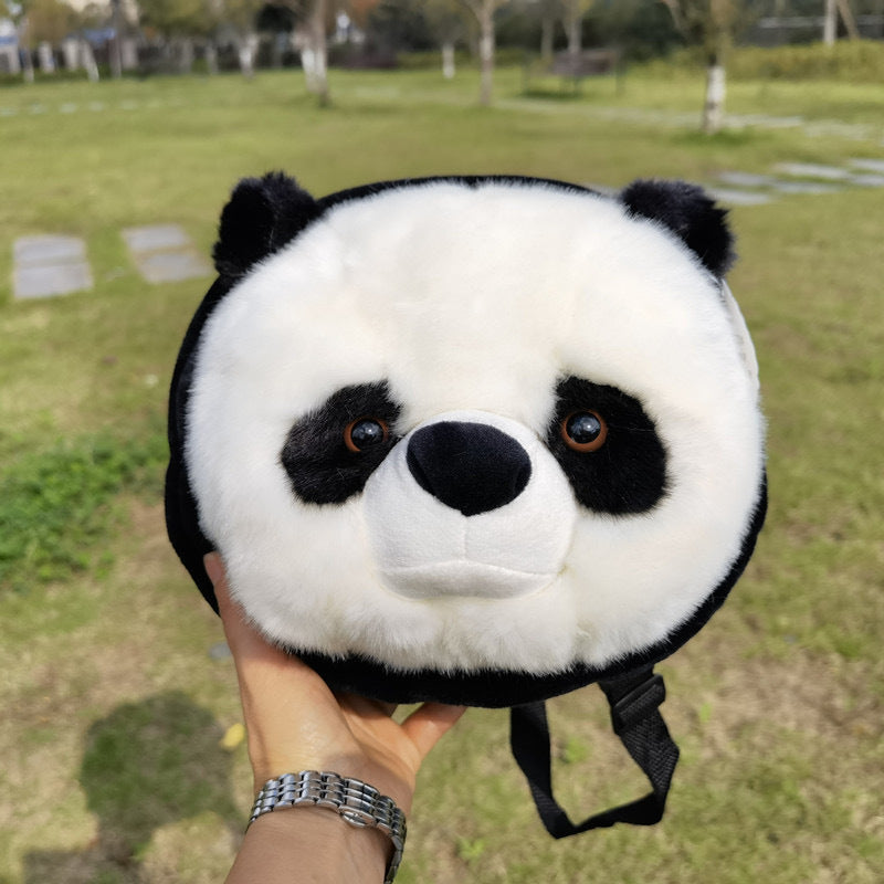 Panda Backpack, with Big Panda Head, 11 inches