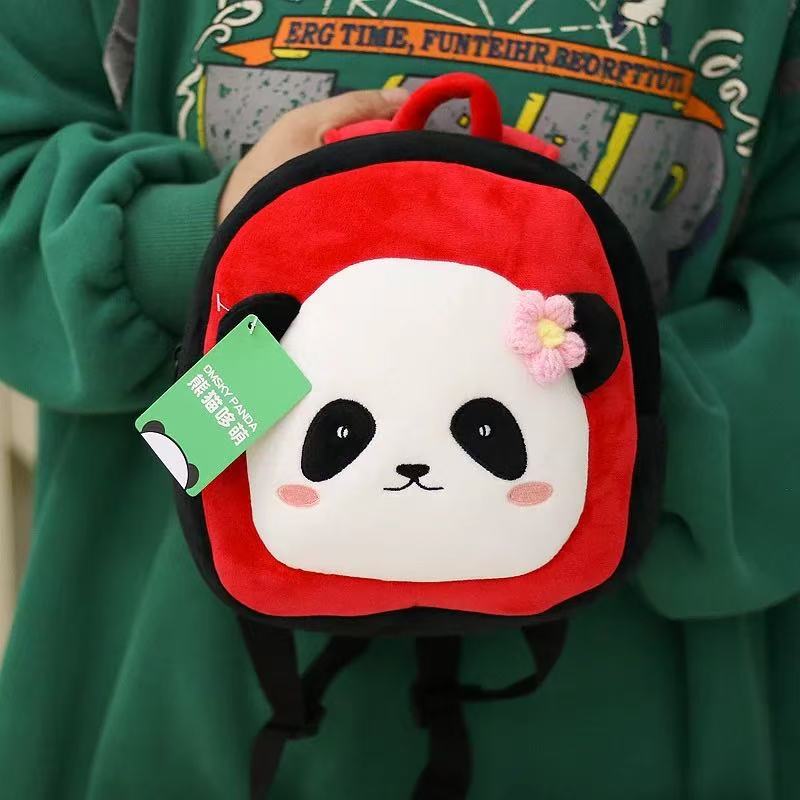 Unique Panda Backpack, Square-Round Shape in 5 Colors