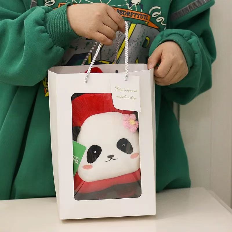 Unique Panda Backpack, Square-Round Shape in 5 Colors