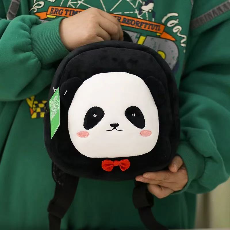 Unique Panda Backpack, Square-Round Shape in 5 Colors