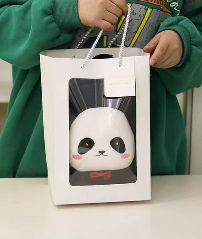Unique Panda Backpack, Square-Round Shape in 5 Colors