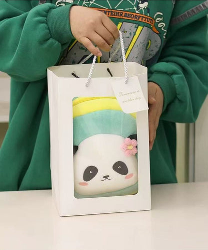 Unique Panda Backpack, Square-Round Shape in 5 Colors