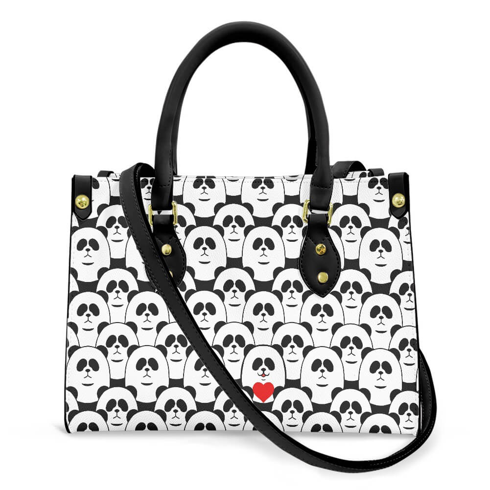 Panda Tote Bag, Large Structured Tote Bag, for Thanksgiving, 11.4''