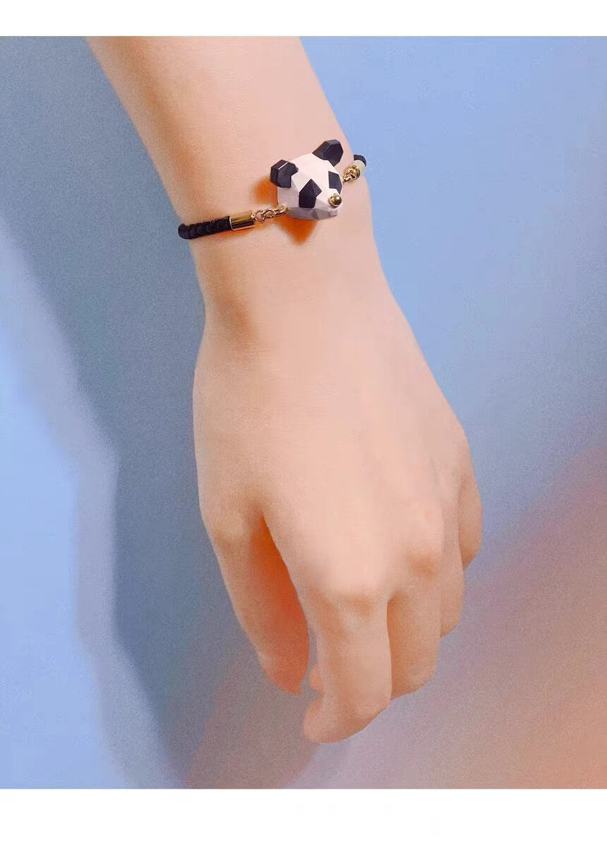 Panda Bracelet, in Color Blocking, Sporty and Cool Style