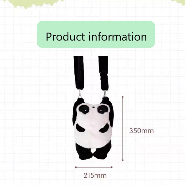 Panda Bag, Panda Crossbody Bag in Plush with PandaRoll IP