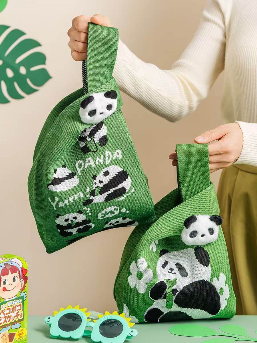 Bolso De Oso Panda, Bolsos Tejidos A Crochet En 3 Estilos