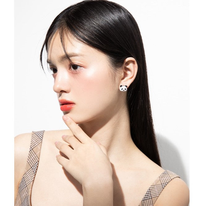 Boucles d'oreilles panda élégantes au style sportif, bijoux panda uniques