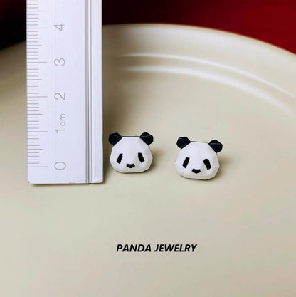 Boucles d'oreilles panda élégantes au style sportif, bijoux panda uniques