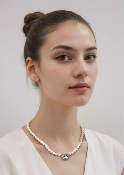 Cute & Elegant Panda Pearl Necklace