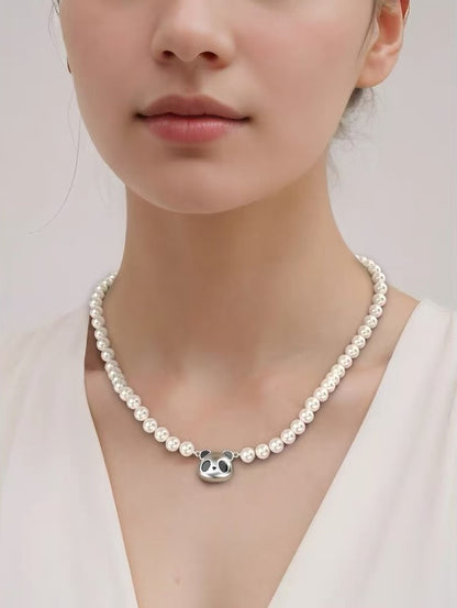 Cute & Elegant Panda Pearl Necklace