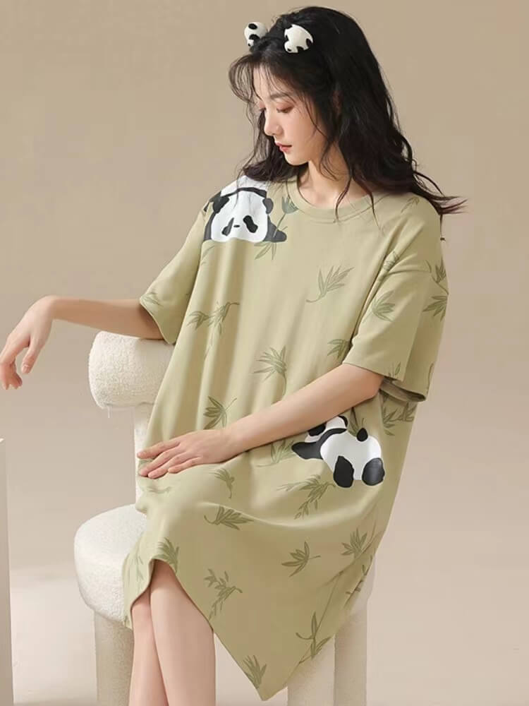 Pijama Panda para Mujer, Vestido Panda