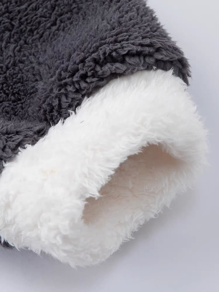 Pijamas de Invierno para Mujer: Pijama de Franela con Bufanda y Bolsillo de Panda