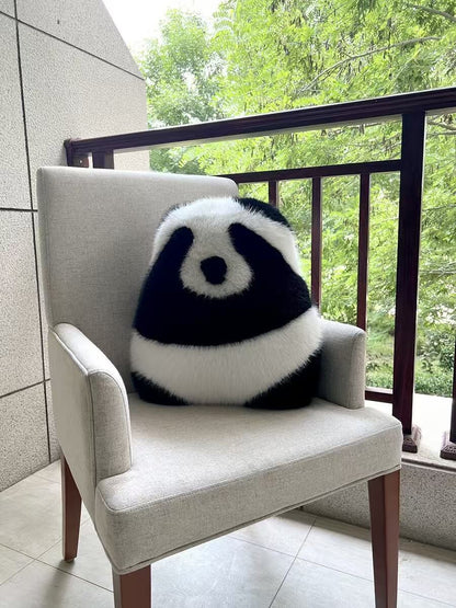 Fluffy Panda Pillow in 2 Styles, 19.69''