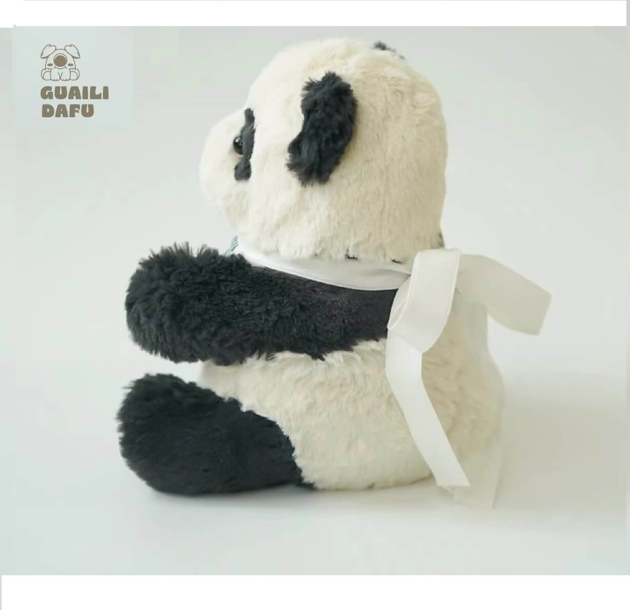 Giant Panda Plush with Bib, in 3 Sizes