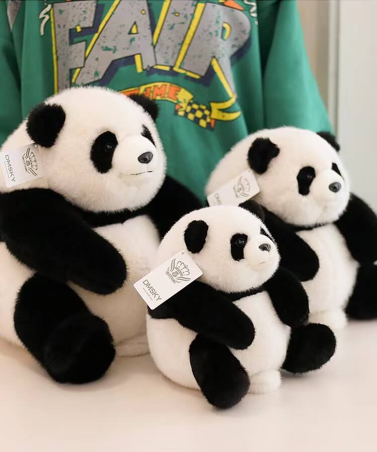 Hehua Panda Doll, Premium Panda Stuffed Animal in 3 Sizes