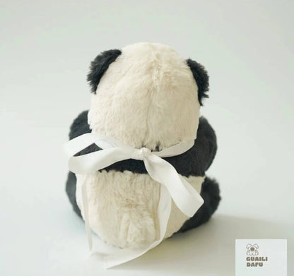 Peluche panda géant avec bavoir, en 3 tailles