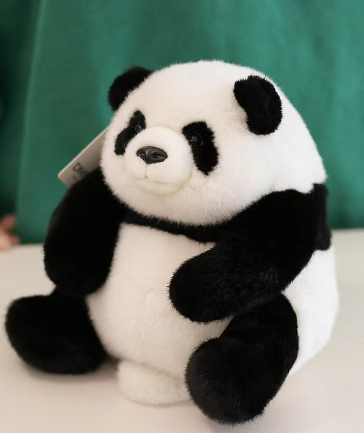 Poupée panda Hehua, peluche panda de qualité supérieure en 3 tailles