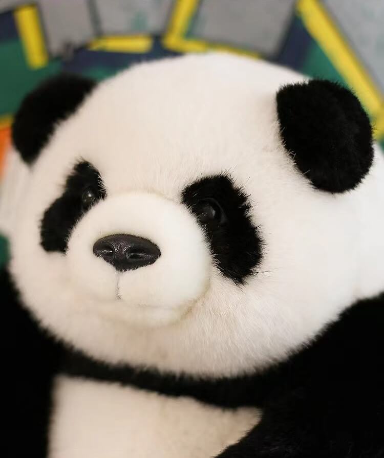 Poupée panda Hehua, peluche panda de qualité supérieure en 3 tailles