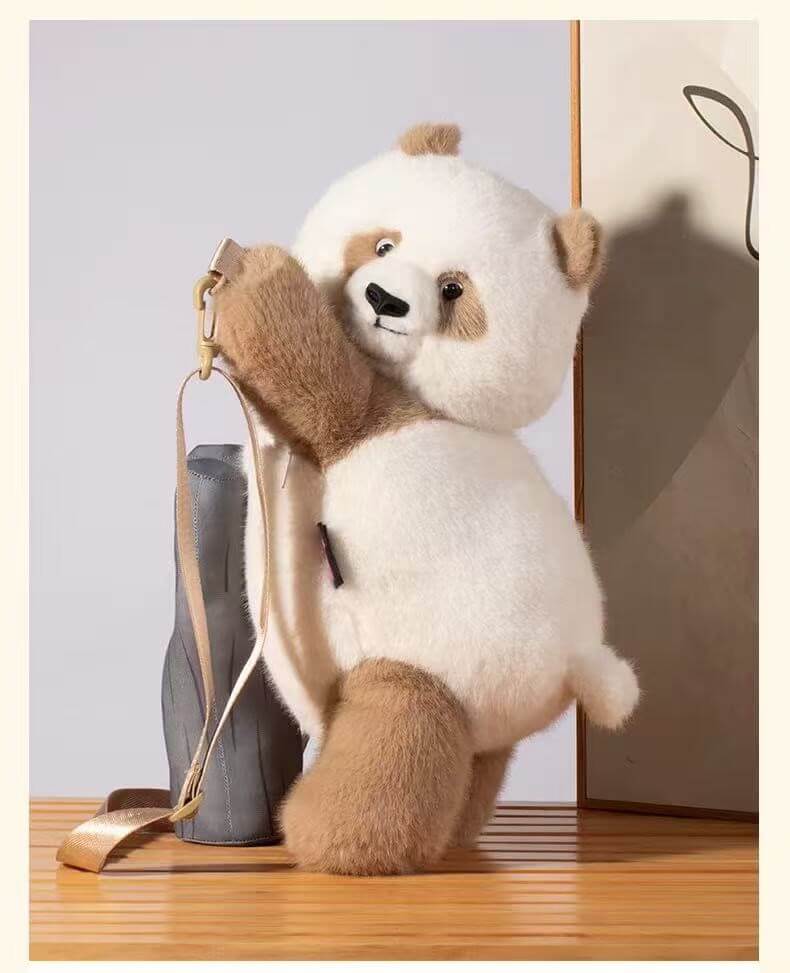 Qi Zai Panda Doll, Brown Panda Bag, 35cm/ 13.78'' – Chuan-X Panda