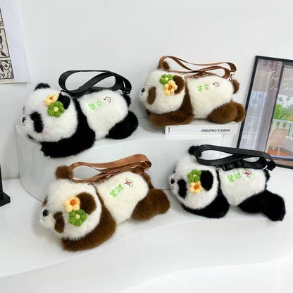 Qizai Panda Bag, Huahua Panda Bag with Fortune Mark