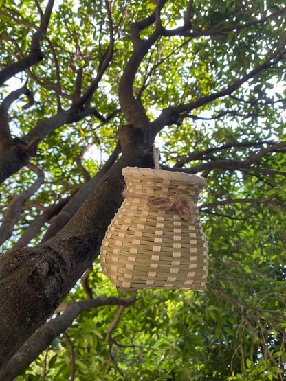 Cesta de bambú ecológica hecha a mano y peluche de panda de Chengdu