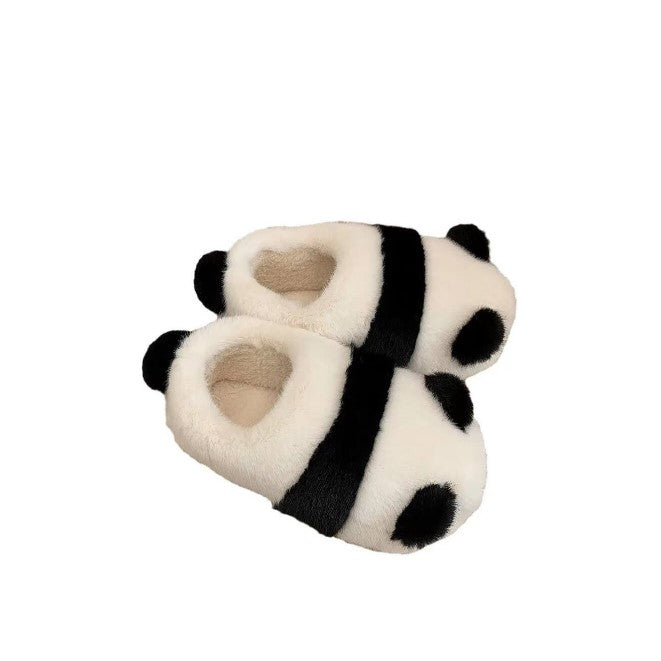 Pantoufle Panda, pantoufles en peluche mignonnes pour l’automne et l’hiver
