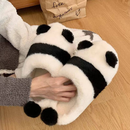 Panda Slipper, Cute Plush Slippers For Autumn & Winter
