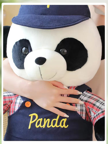 Grand animal en peluche panda, avec costume en 2 styles, 25 pouces