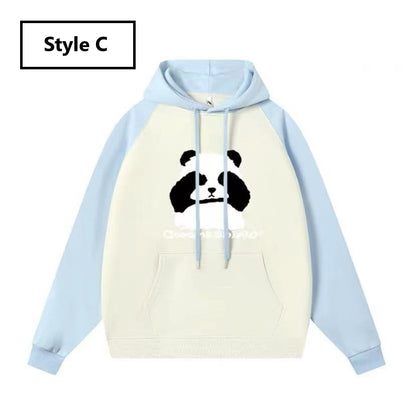 Panda Hoodie, Family Matching Sweatshirts with Blinding Panda