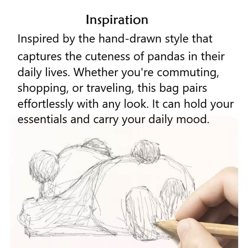 Adorable Panda Bolso Tote, Le Pliage, en 2 colores