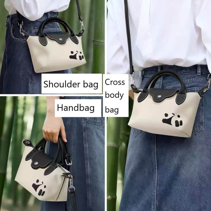 Adorable Panda Bolso Tote, Le Pliage, en 2 colores