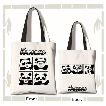 Bolso de lona de He Hua Panda, en 4 estilos