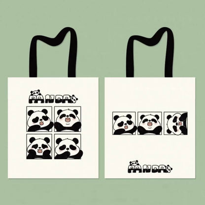 Bolso de lona de He Hua Panda, en 4 estilos