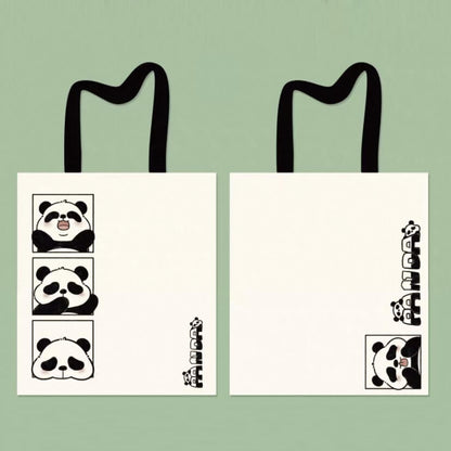 Bolso de lona de He Hua Panda, en 4 estilos