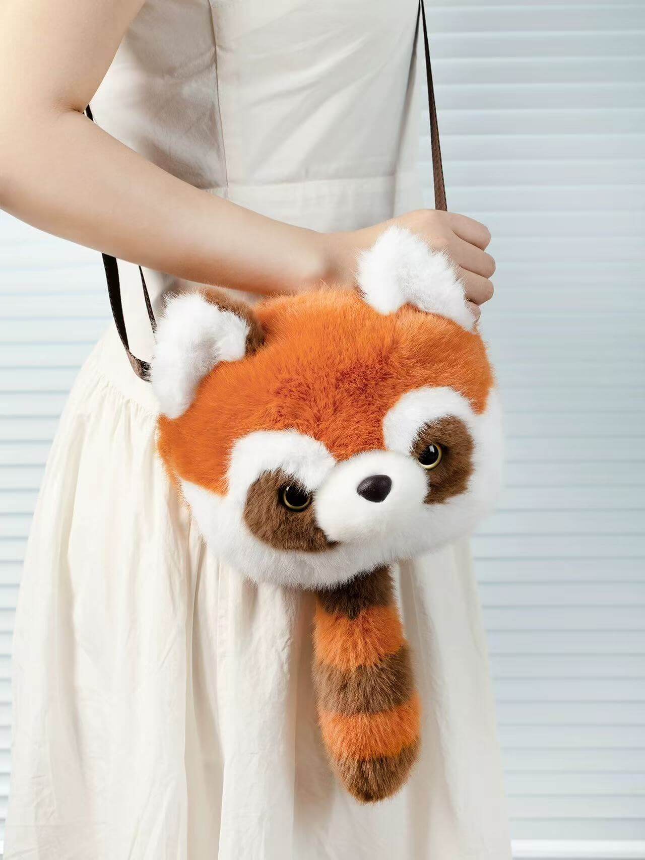Sac à bandoulière en peluche et mignon, Qizai Panda, Hehua Panda