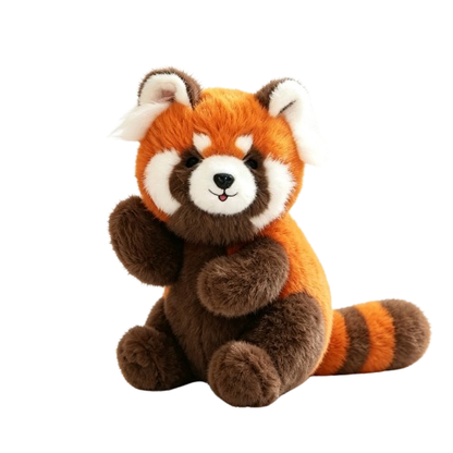 Peluche de panda rojo grande y enojado, en 3 tamaños