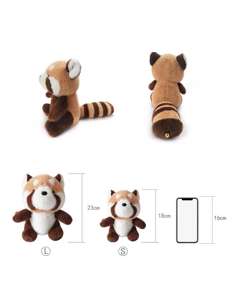 Red Panda peluche, jouet panda rouge habillé, disponible en 2 tailles