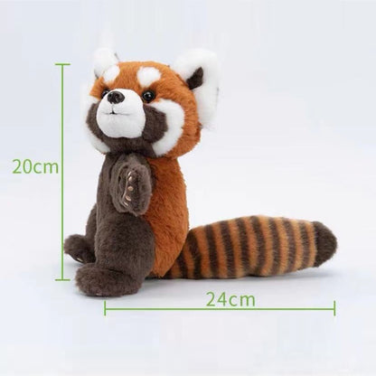 Cute Red Panda Plush, Realistic Plush Red Panda, 9.8''