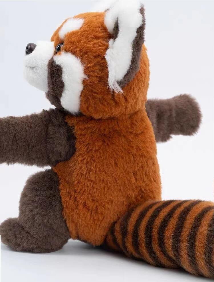 Lindo peluche de panda rojo, panda rojo de peluche realista, 9.8''