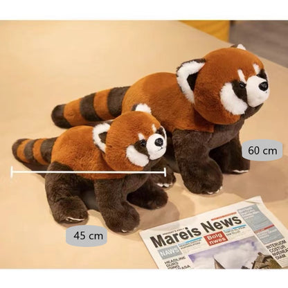 Peluche panda roux, peluche panda roux géant, en 4 tailles