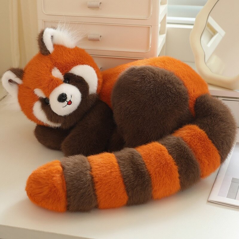 Peluche de panda rojo grande y enojado, en 3 tamaños