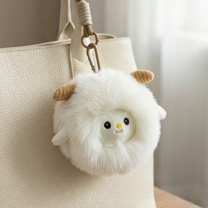 Chubby Lamb Plush Toy, Zodiac Plush for Bag Decoration 🐑