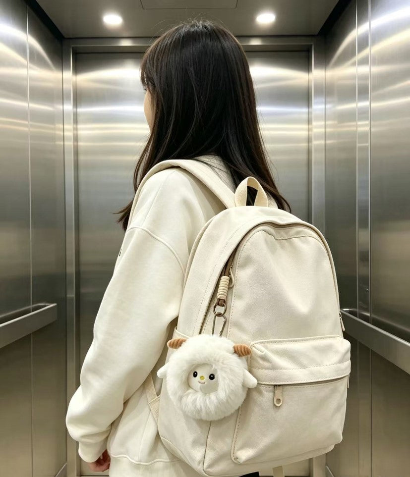 Chubby Lamb Plush Toy, Zodiac Plush for Bag Decoration 🐑